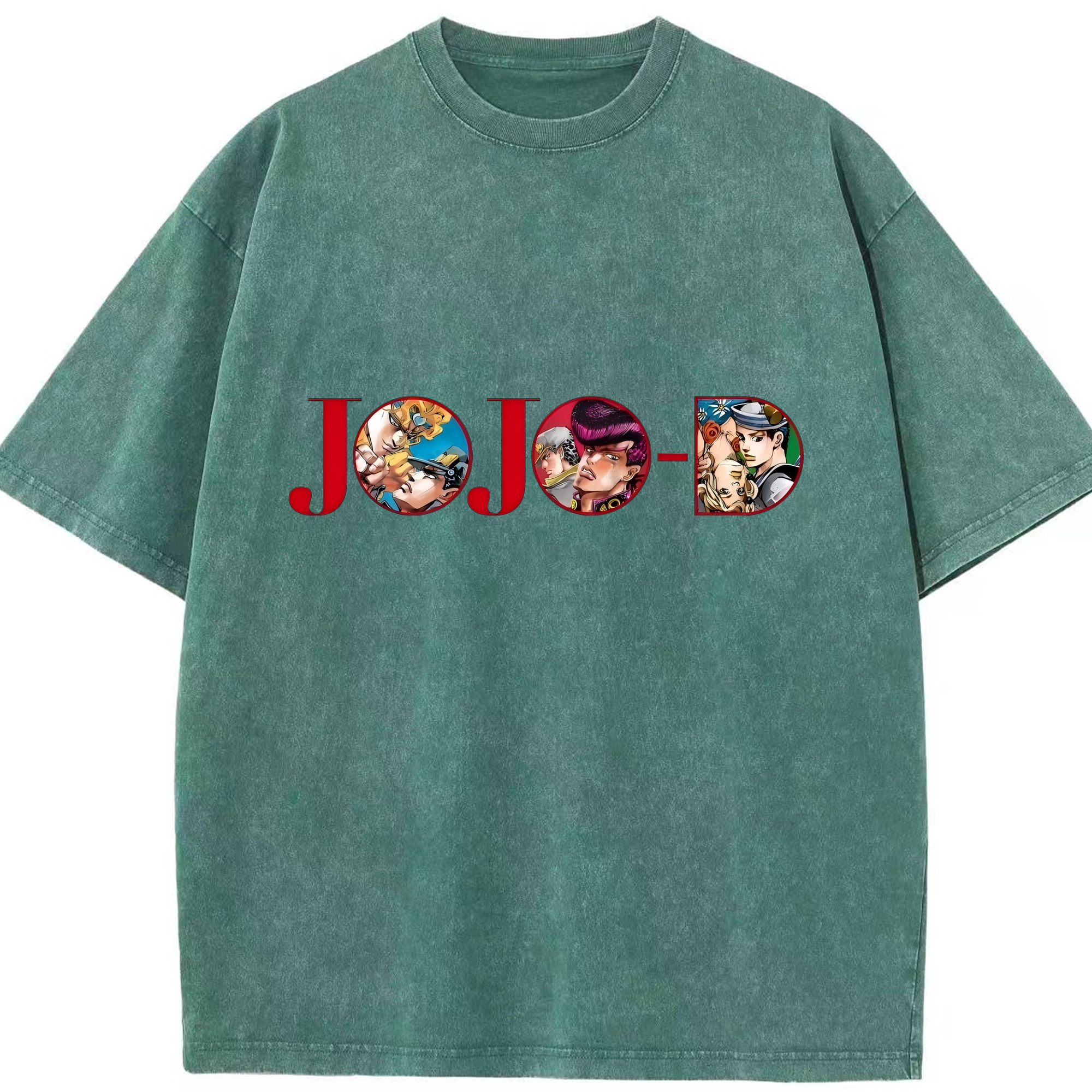 （画像用） ジョジョの奇妙な冒険 JoJo's Bizarre Adventure 綿100% ヴィンテージ風 半袖Tシャツ（フロントプリント）